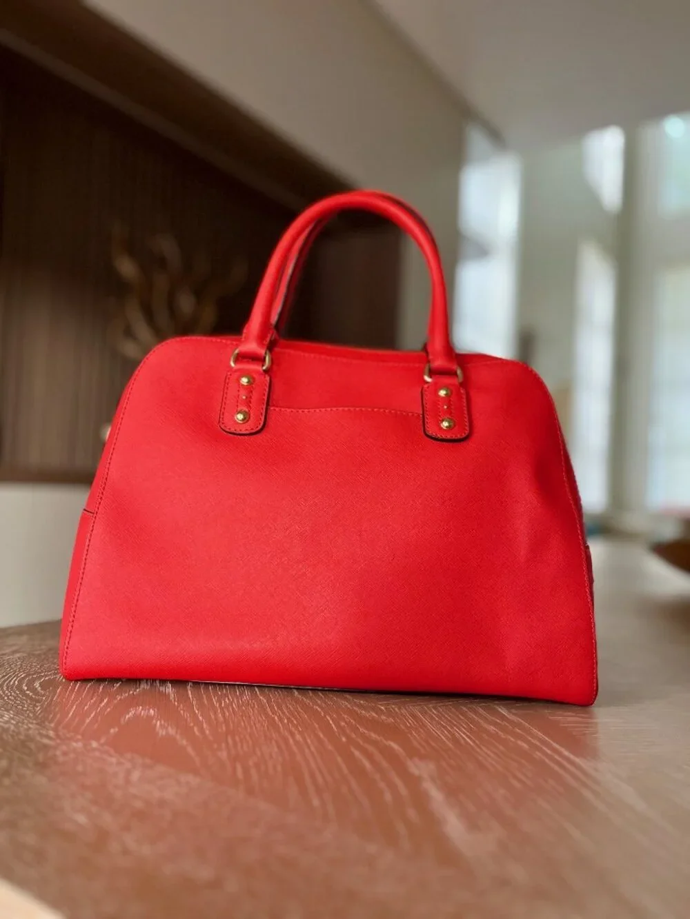 Michael Kors MK Signature Large Tangerine Satchel